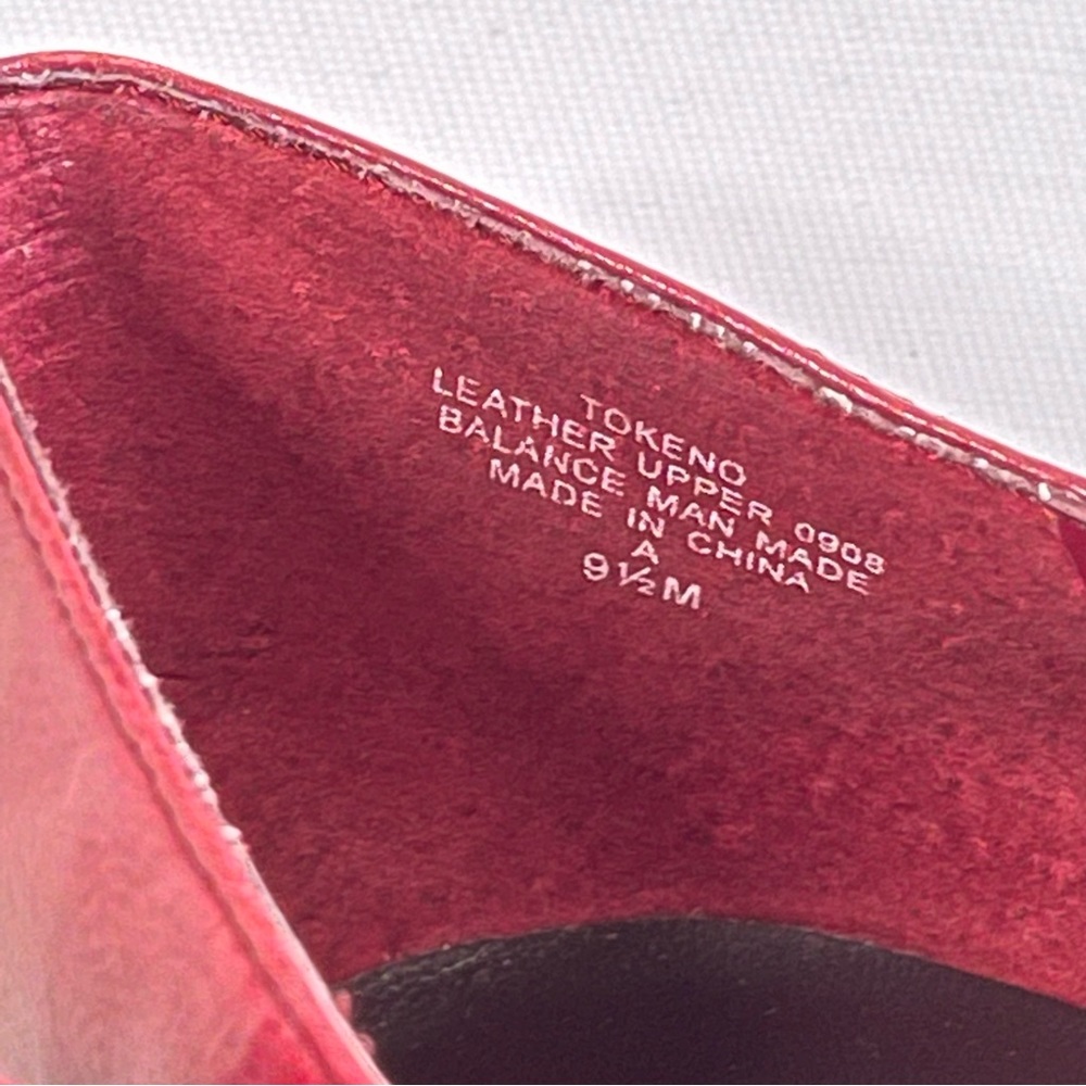 Nine West Red Pointy Heels Wide Feet Size 9.5 - Picture 12 of 13